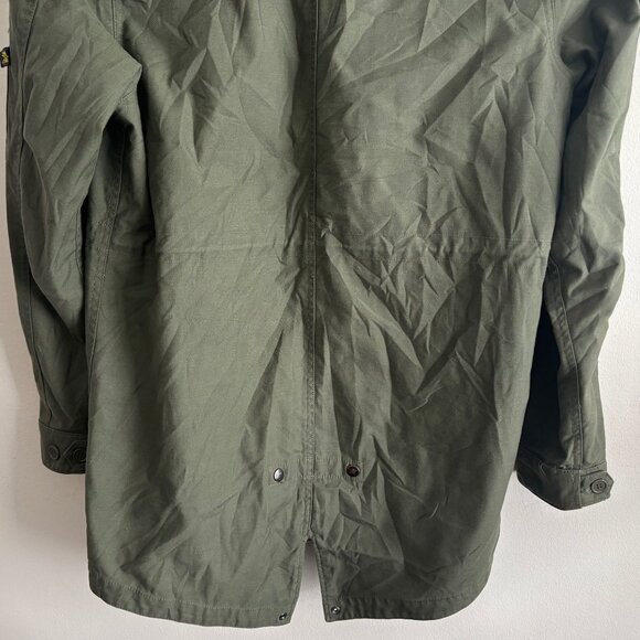 Alpha Industries Olive Green Fishtail Parka Military Coat /Jacket Medium- Large - Picture 12 of 13